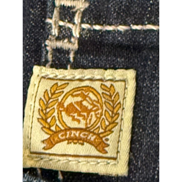 Cinch Carter 2.4 Western Denim Jeans Men's 46x32 Dark Wash Bootcut Rodeo Cowboy - Picture 4 of 8